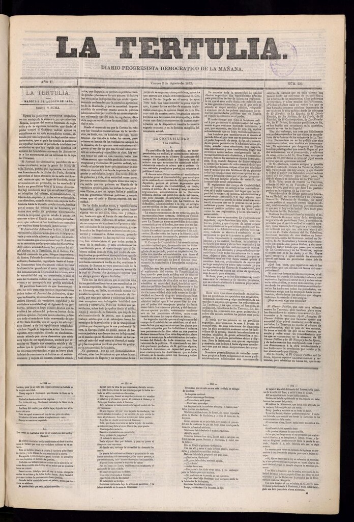 Miniatura de La Tertulia del 2 de agosto de 1872