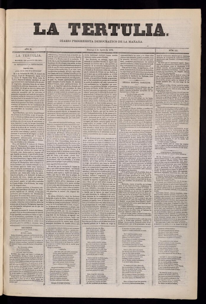 Miniatura de La Tertulia del 4 de agosto de 1872
