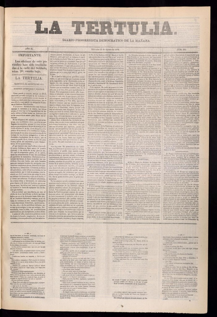 Miniatura de La Tertulia del 21 de agosto de 1872