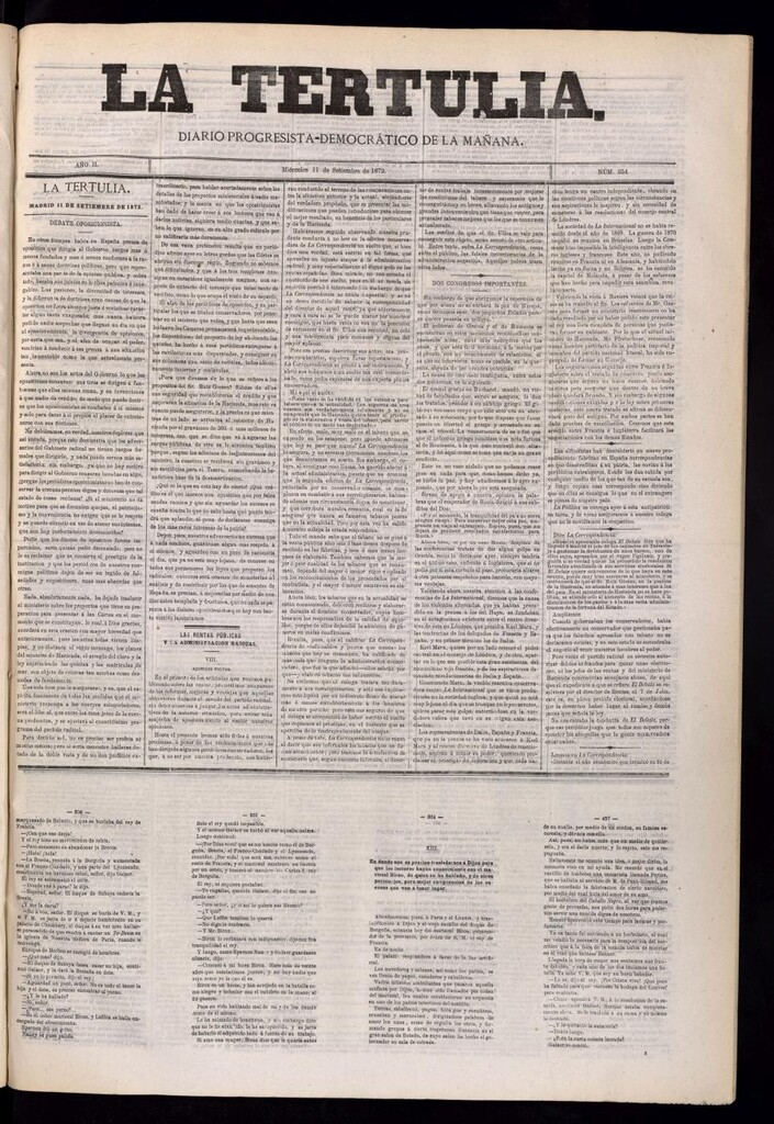 Miniatura de La Tertulia del 11 de septiembre de 1872