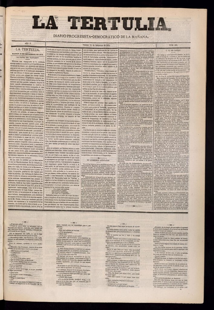 Miniatura de La Tertulia del 13 de septiembre de 1872