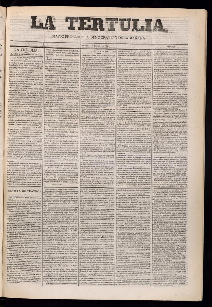 Miniatura de La Tertulia del 15 de septiembre de 1872