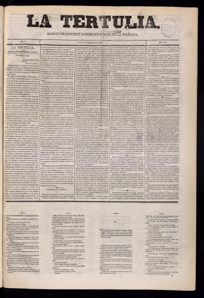 Miniatura de La Tertulia del 19 de septiembre de 1872