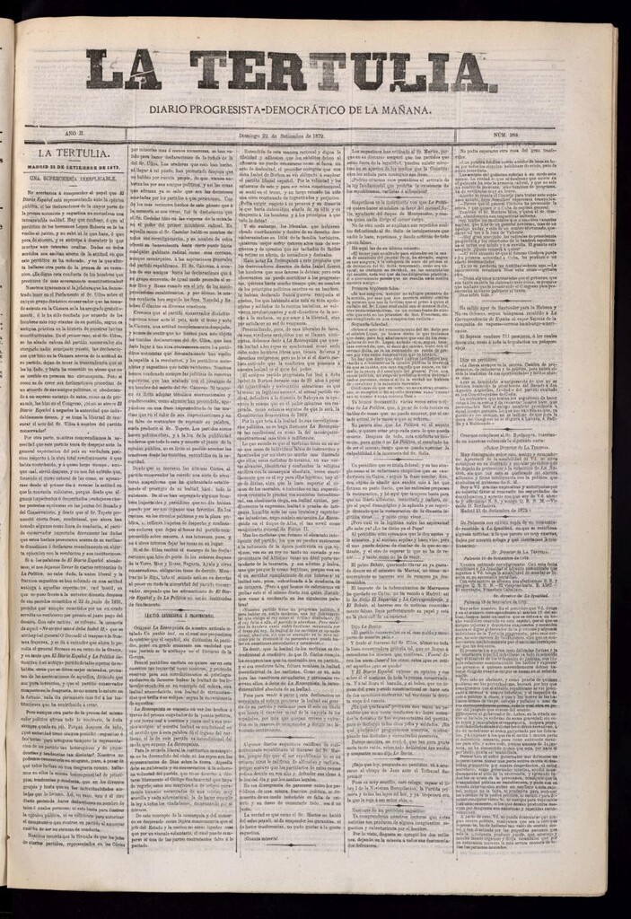 Miniatura de La Tertulia del 22 de septiembre de 1872