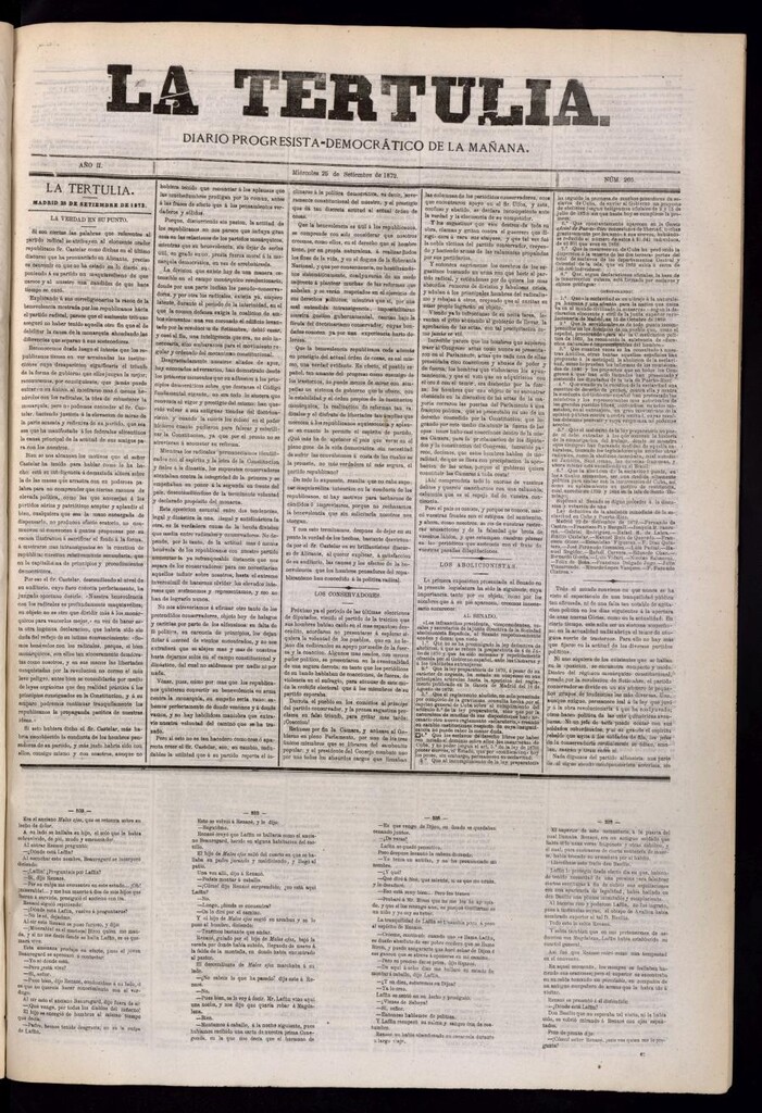 Miniatura de La Tertulia del 25 de septiembre de 1872