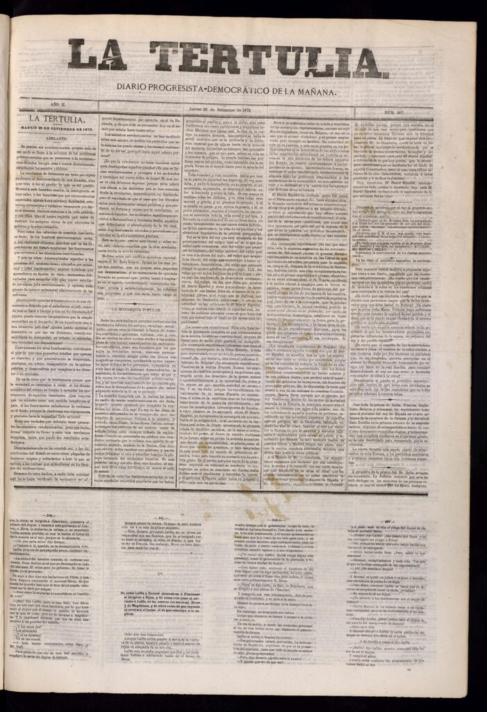 Miniatura de La Tertulia del 26 de septiembre de 1872