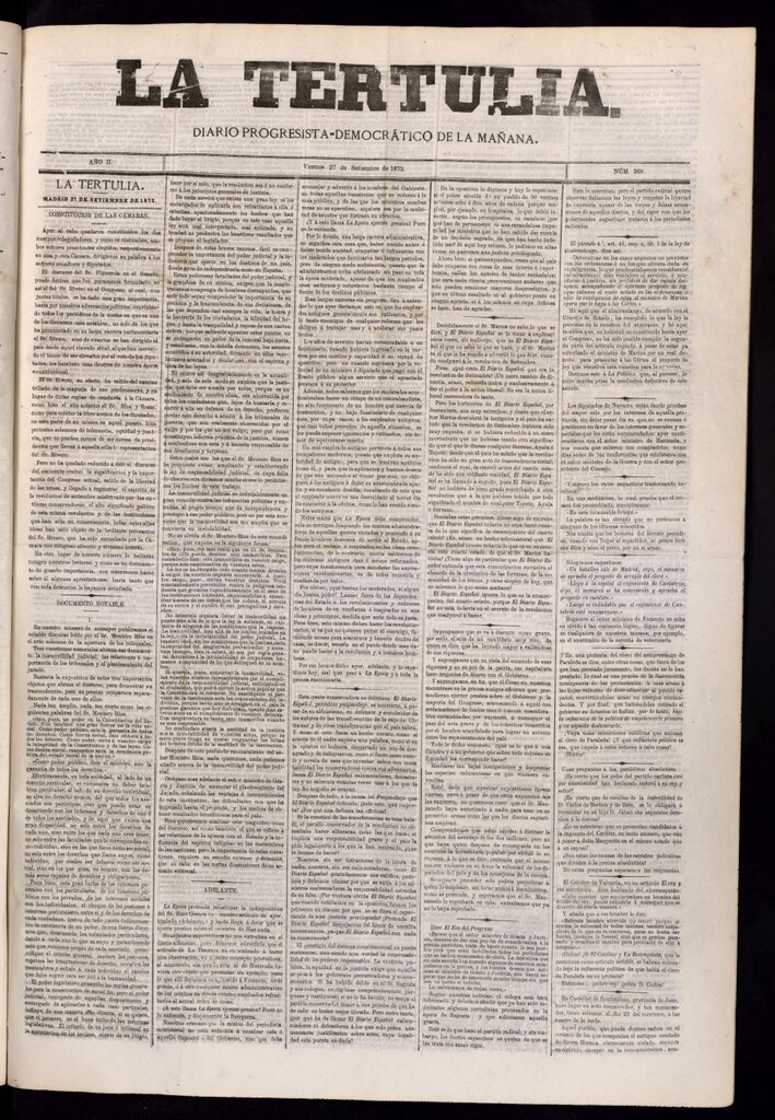 Miniatura de La Tertulia del 27 de septiembre de 1872