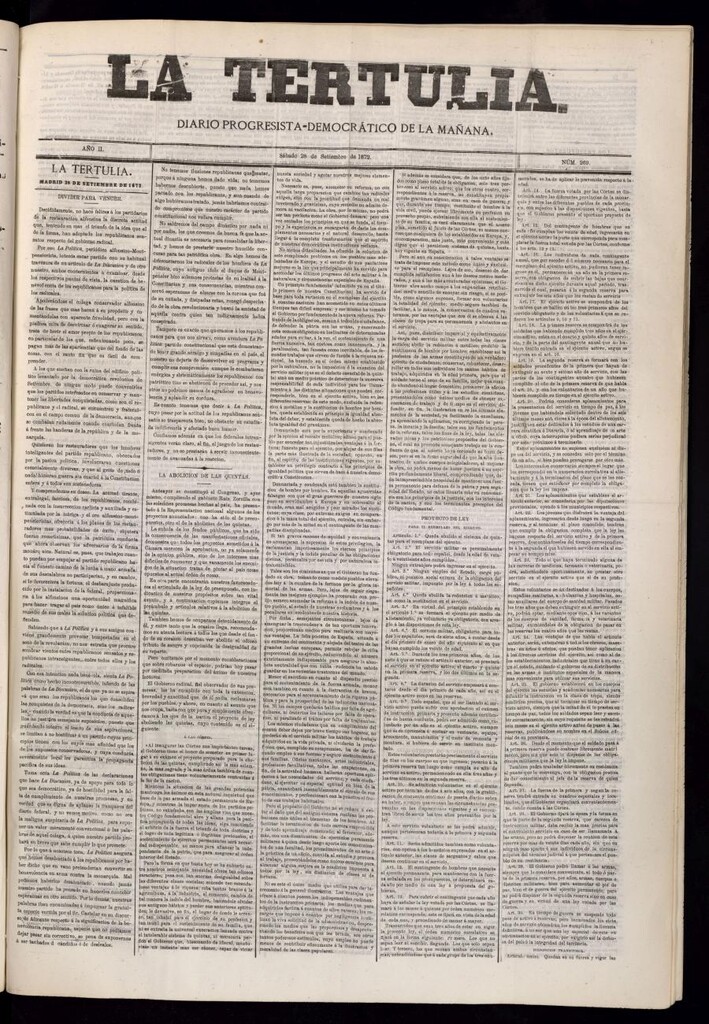 Miniatura de La Tertulia del 28 de septiembre de 1872