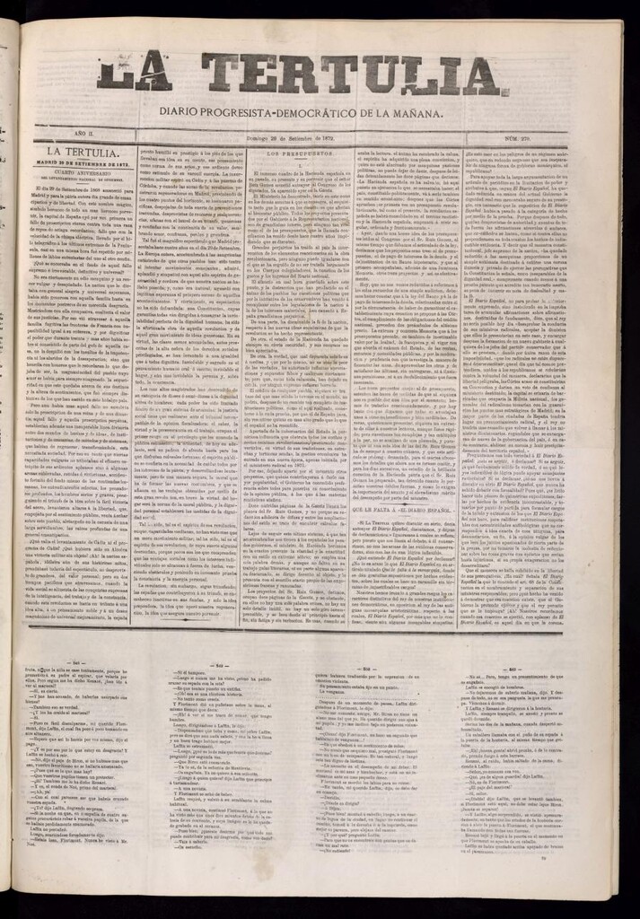 Miniatura de La Tertulia del 29 de septiembre de 1872