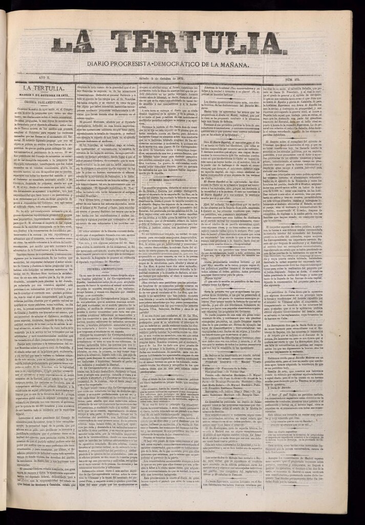 Miniatura de La Tertulia del 5 de octubre de 1872