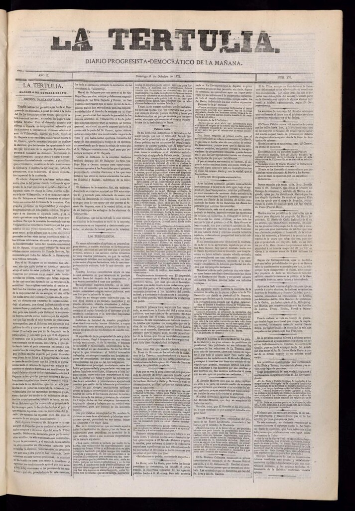 Miniatura de La Tertulia del 6 de octubre de 1872