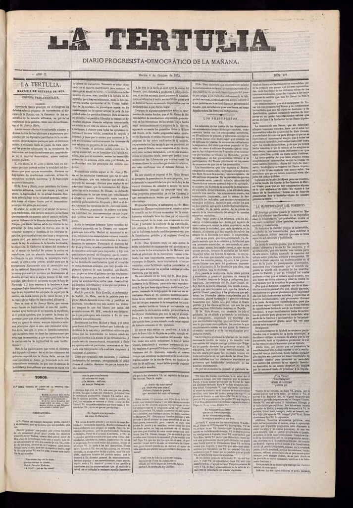 Miniatura de La Tertulia del 8 de octubre de 1872