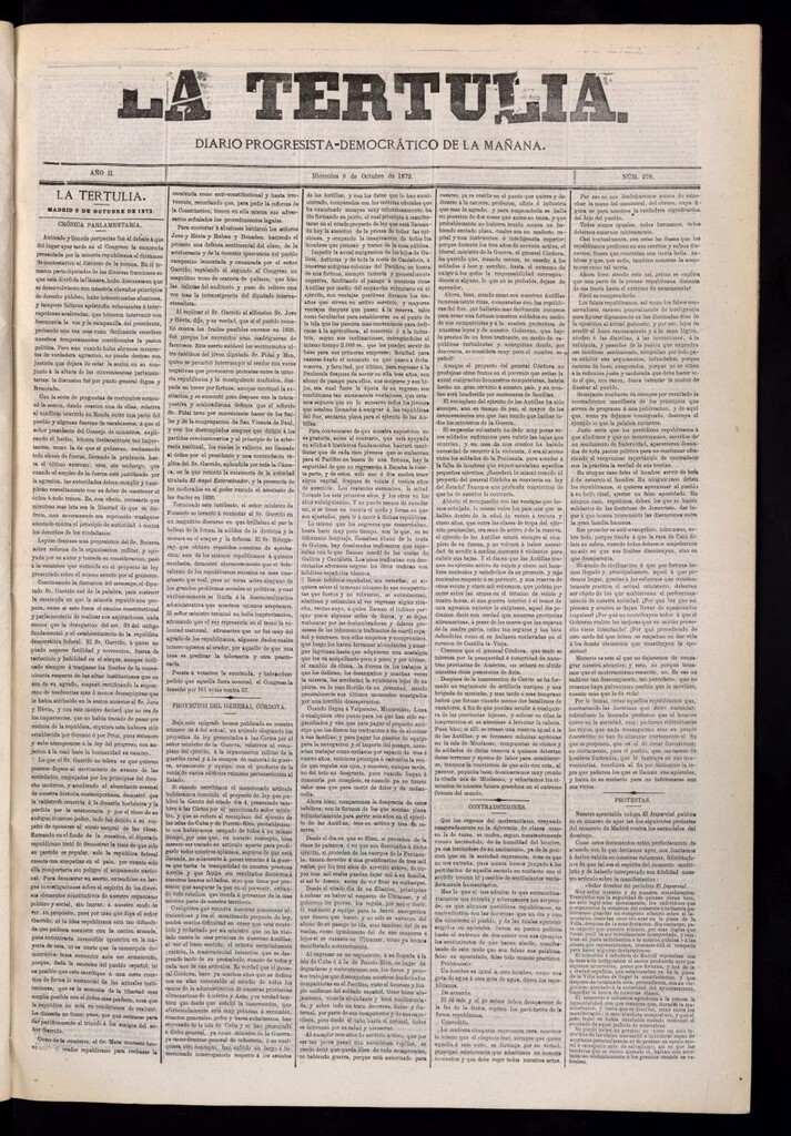 Miniatura de La Tertulia del 9 de octubre de 1872