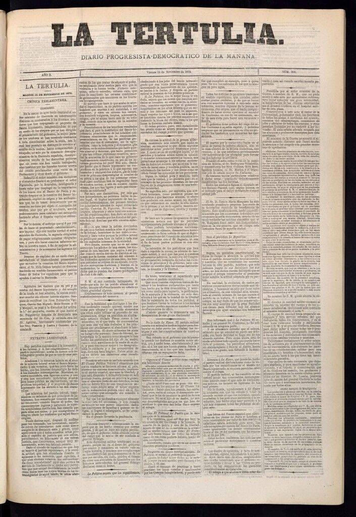 Miniatura de La Tertulia del 15 de noviembre de 1872