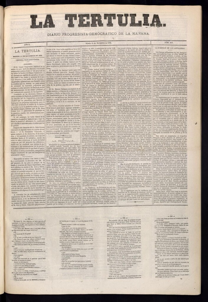 Miniatura de La Tertulia del 16 de noviembre de 1872