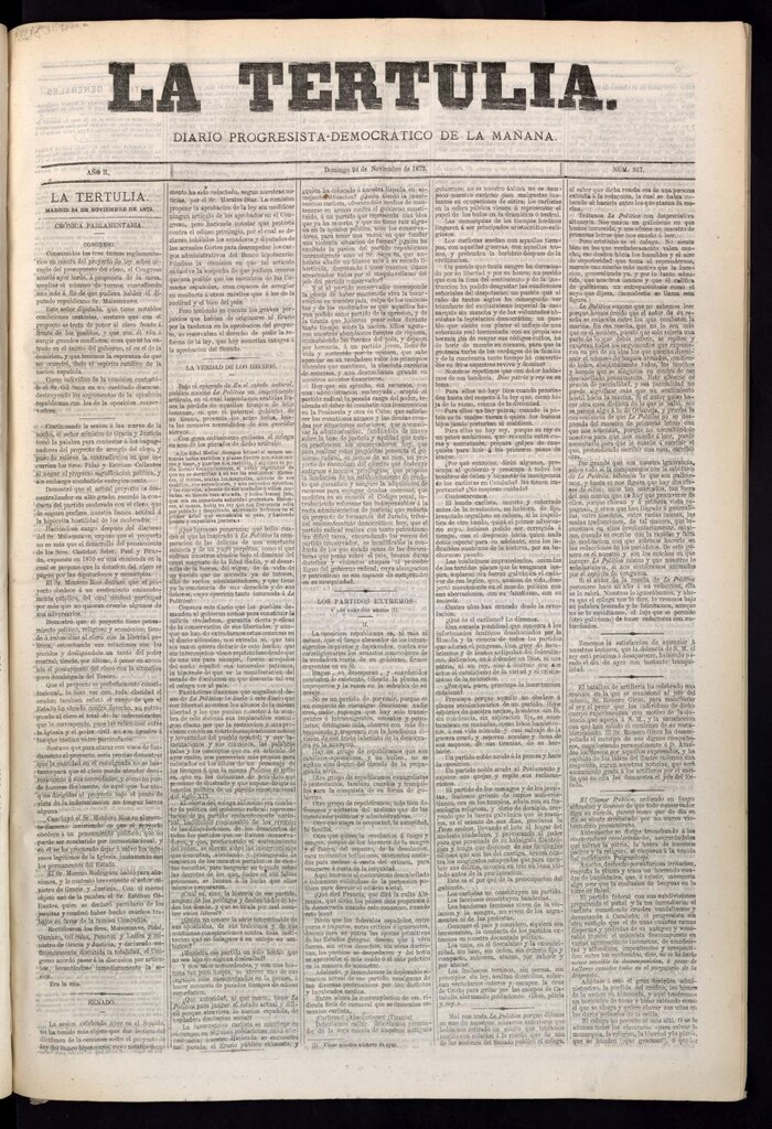 Miniatura de La Tertulia del 24 de noviembre de 1872