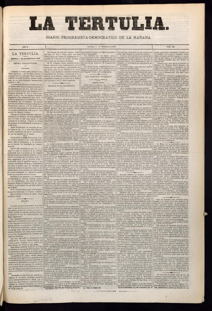 Miniatura de La Tertulia del 1 de diciembre de 1872