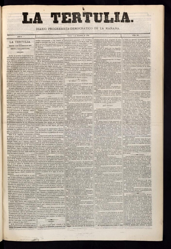 Miniatura de La Tertulia del 6 de diciembre de 1872