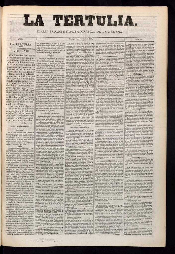 Miniatura de La Tertulia del 8 de diciembre de 1872