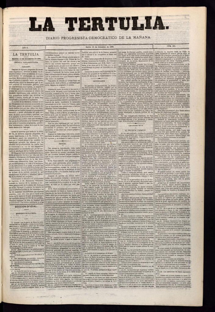 Miniatura de La Tertulia del 10 de diciembre de 1872