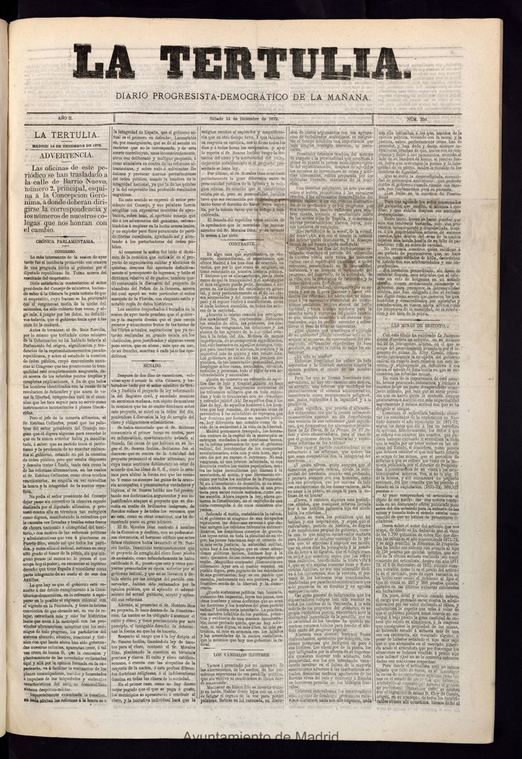 Miniatura de La Tertulia del 14 de diciembre de 1872