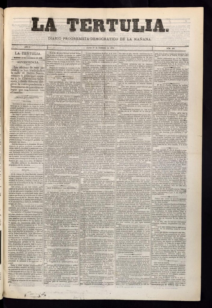 Miniatura de La Tertulia del 19 de diciembre de 1872