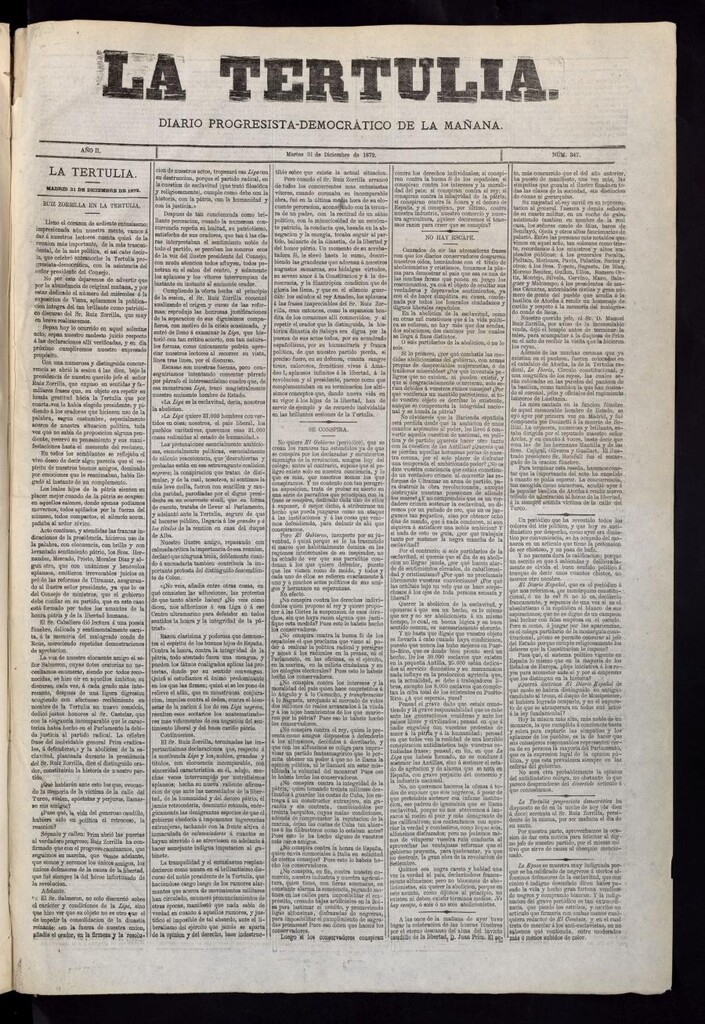 Miniatura de La Tertulia del 31 de diciembre de 1872