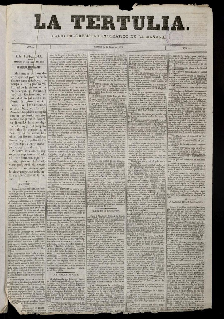 Miniatura de La Tertulia del 1 de enero de 1873