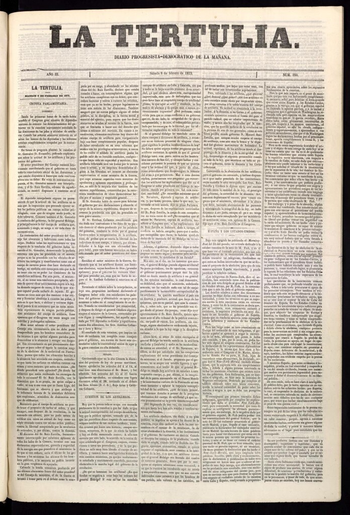 Miniatura de La Tertulia del 8 de febrero de 1873