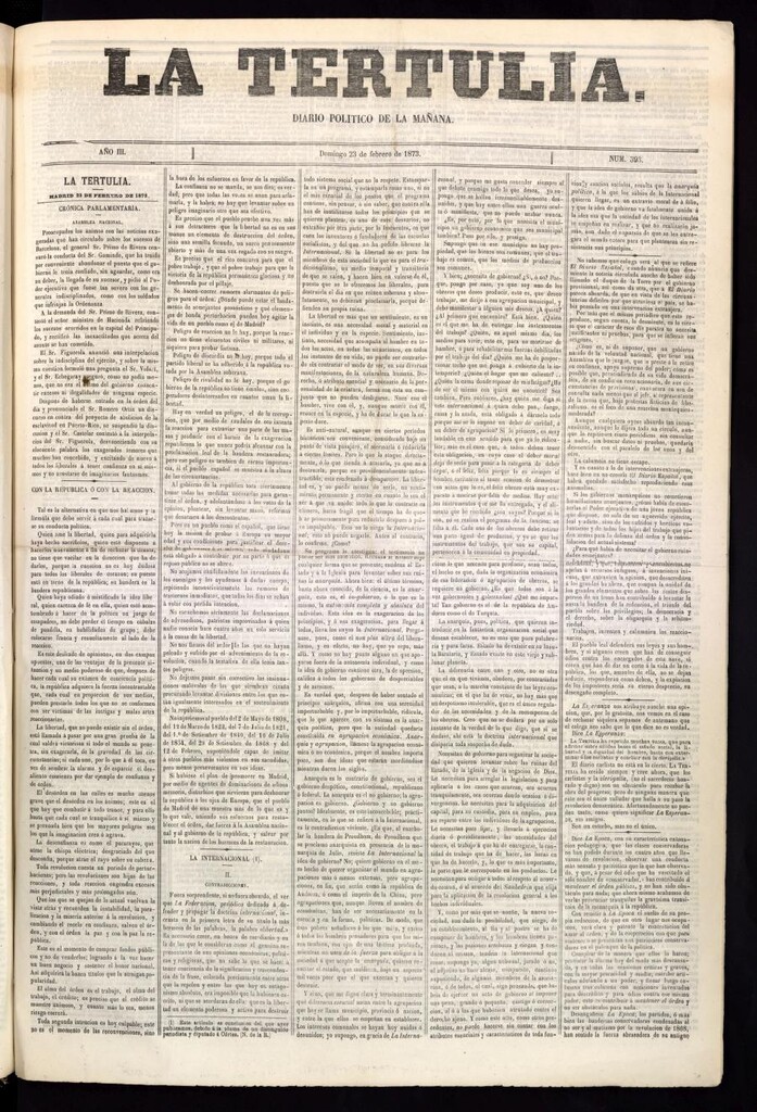 Miniatura de La Tertulia del 23 de febrero de 1873