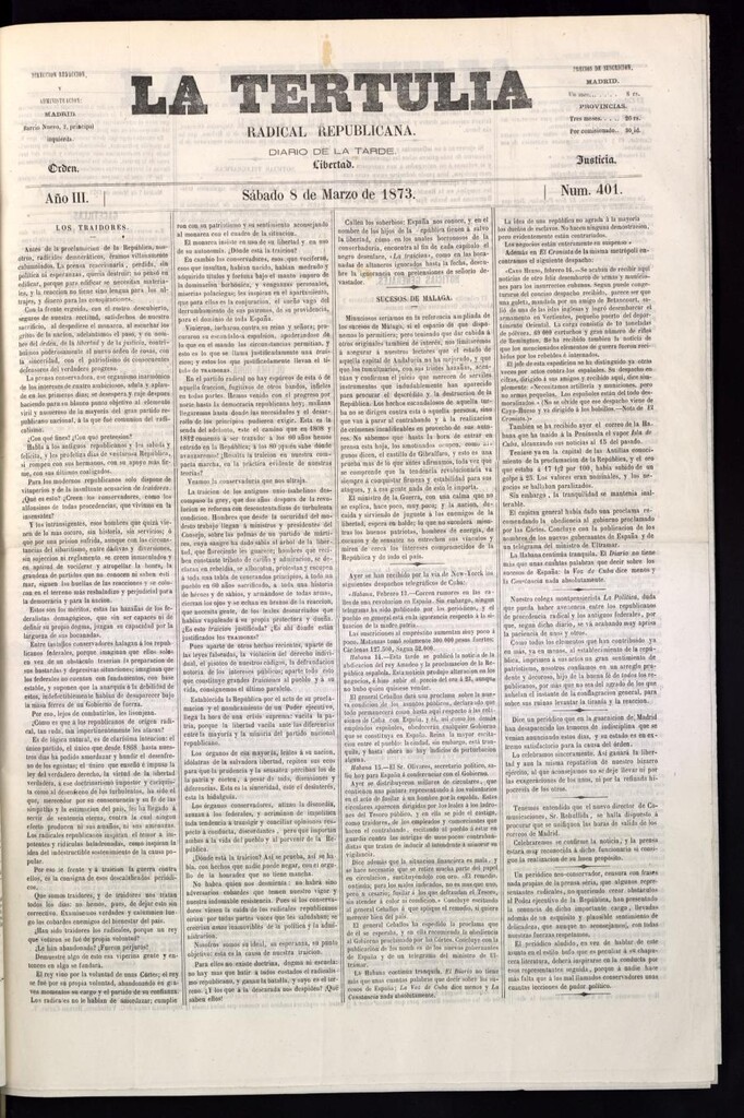 Miniatura de La Tertulia del 8 de marzo de 1873