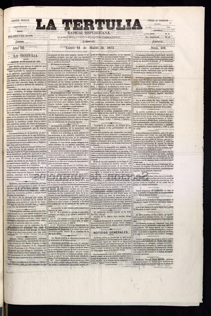 Miniatura de La Tertulia del 24 de marzo de 1873