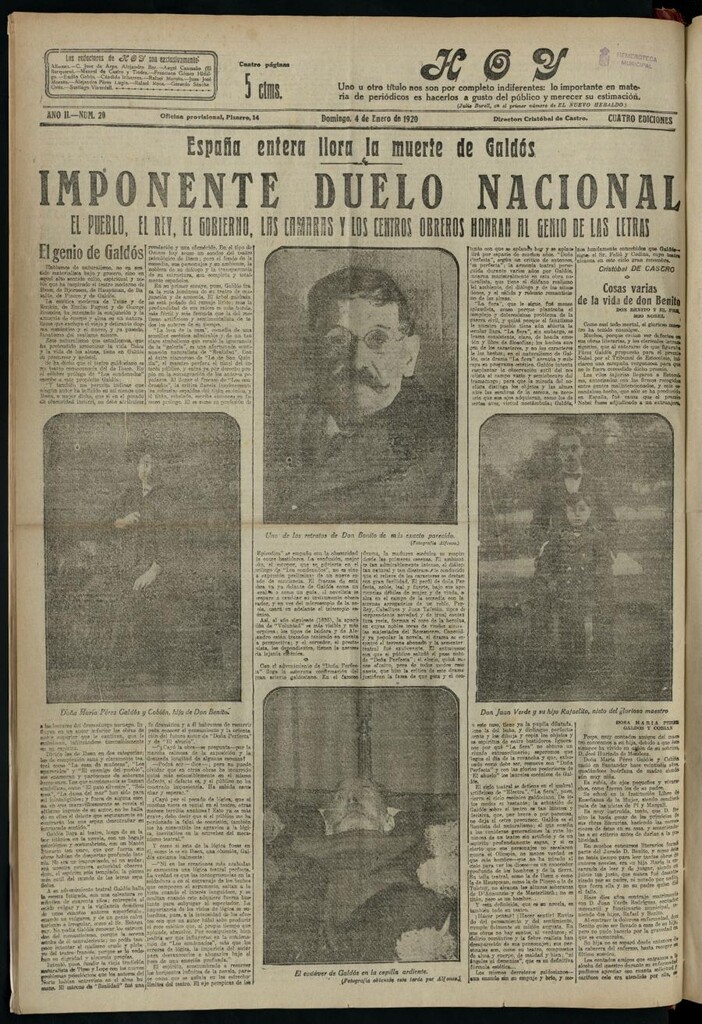 Miniatura de Hoy del 4 de enero de 1920
