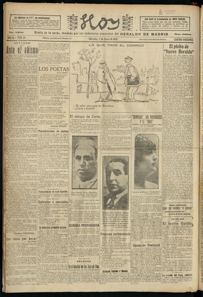 Miniatura de Hoy del 7 de enero de 1920