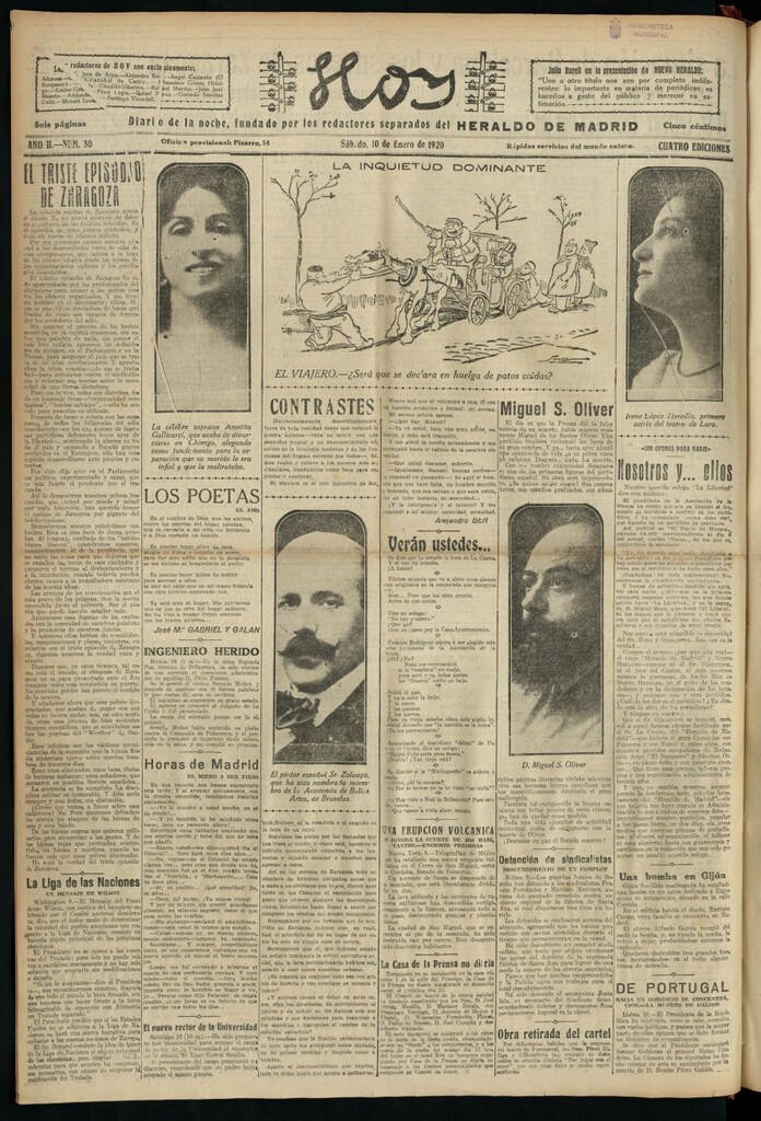 Miniatura de Hoy del 10 de enero de 1920