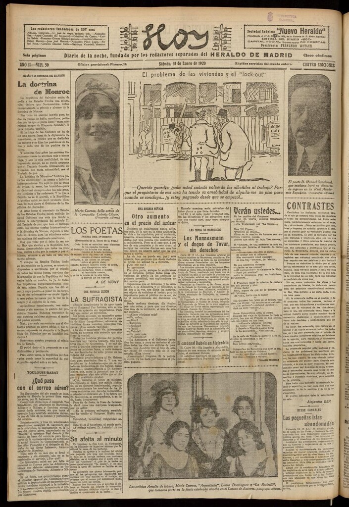 Miniatura de Hoy del 31 de enero de 1920