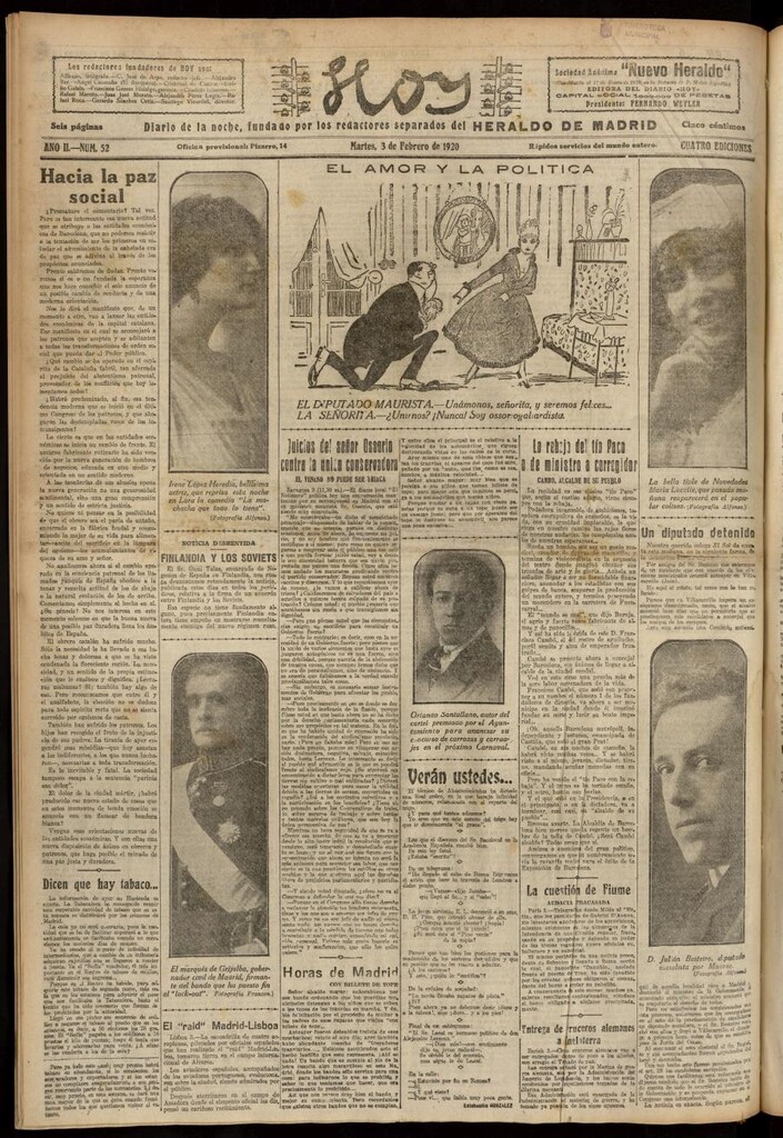 Miniatura de Hoy del 3 de febrero de 1920