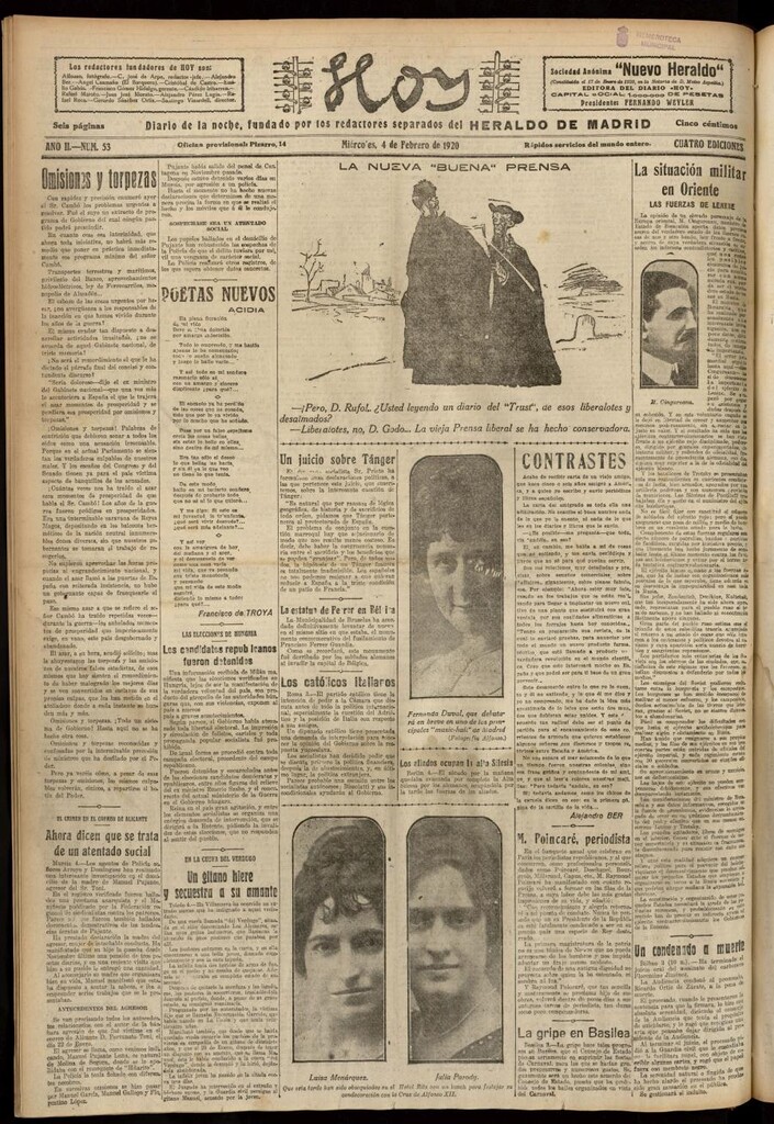 Miniatura de Hoy del 4 de febrero de 1920
