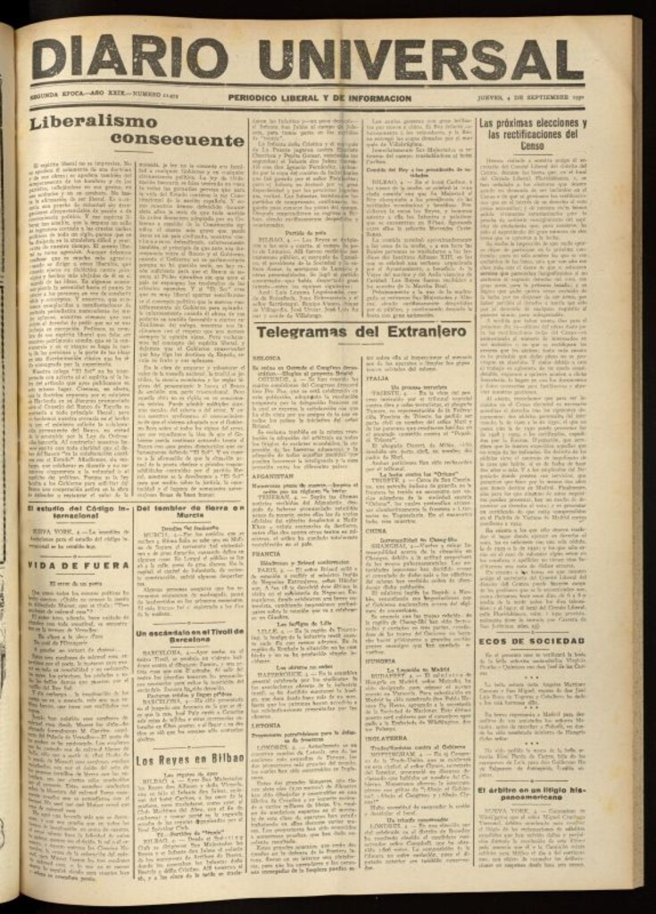 Miniatura de Diario Universal del 4 de septiembre de 1930
