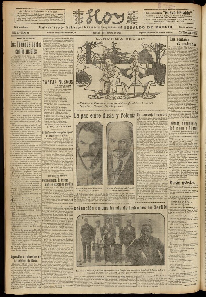 Miniatura de Hoy del 7 de febrero de 1920