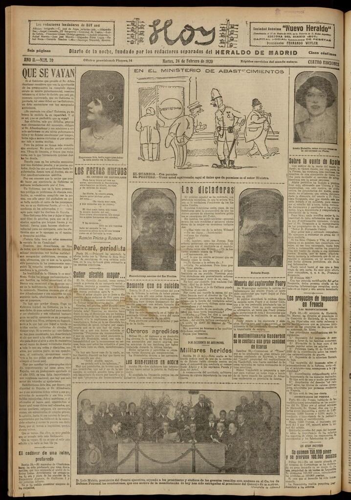 Miniatura de Hoy del 24 de febrero de 1920