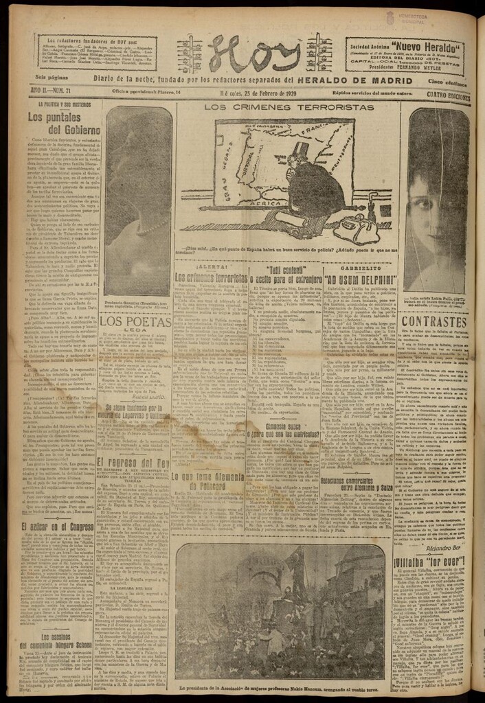 Miniatura de Hoy del 25 de febrero de 1920