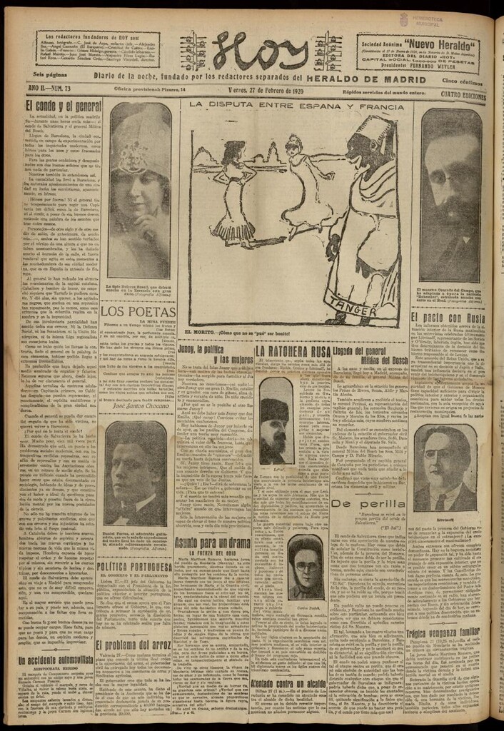Miniatura de Hoy del 27 de febrero de 1920
