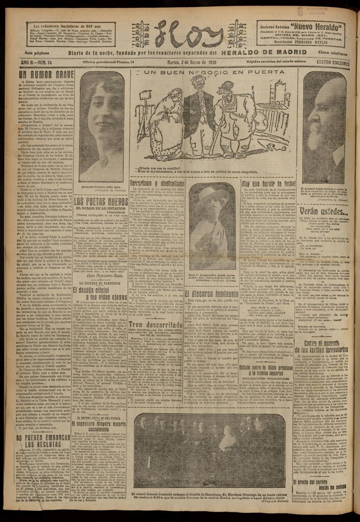 Miniatura de Hoy del 2 de marzo de 1920