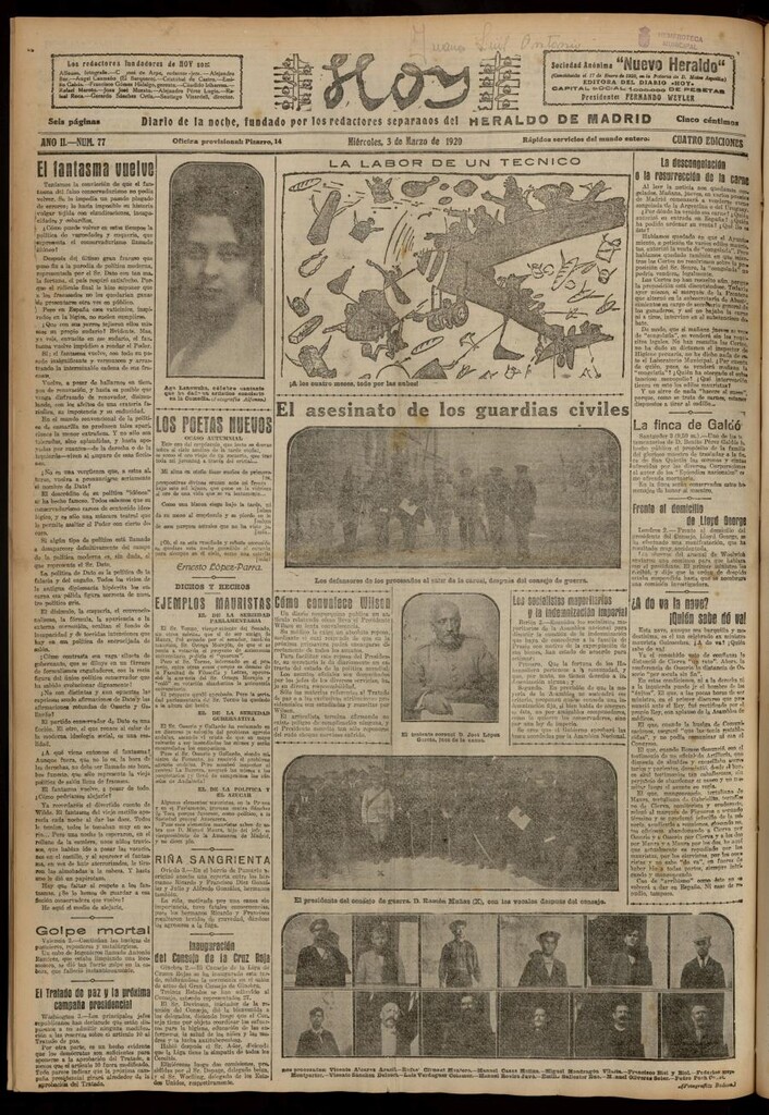 Miniatura de Hoy del 3 de marzo de 1920