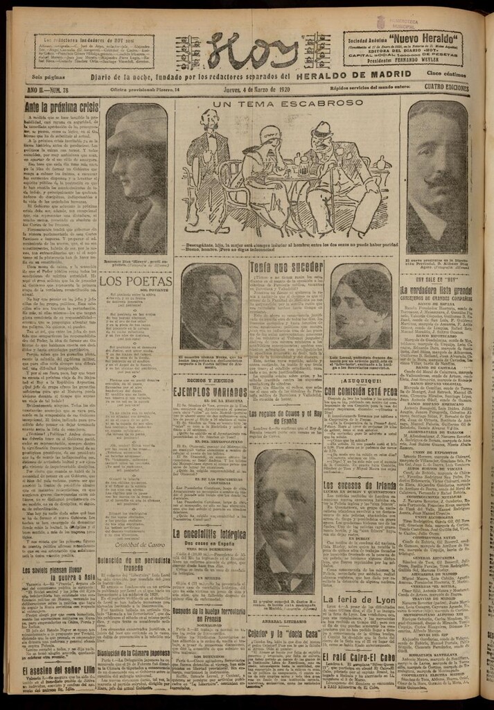 Miniatura de Hoy del 4 de marzo de 1920