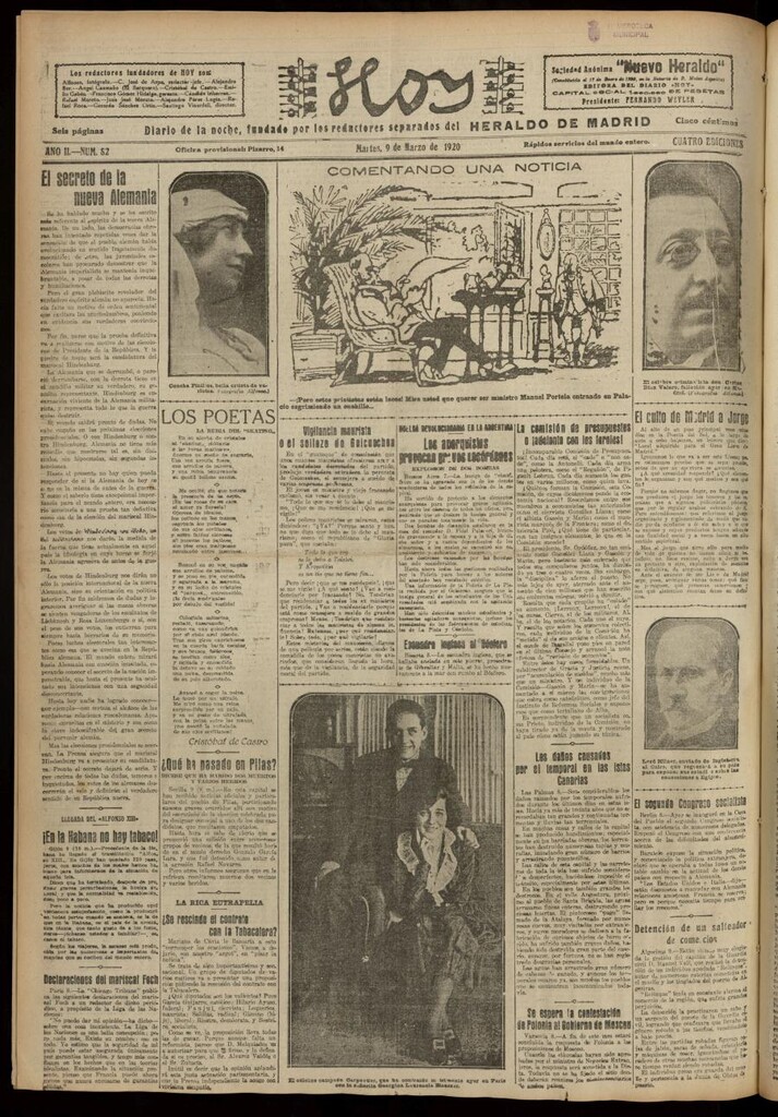 Miniatura de Hoy del 9 de marzo de 1920