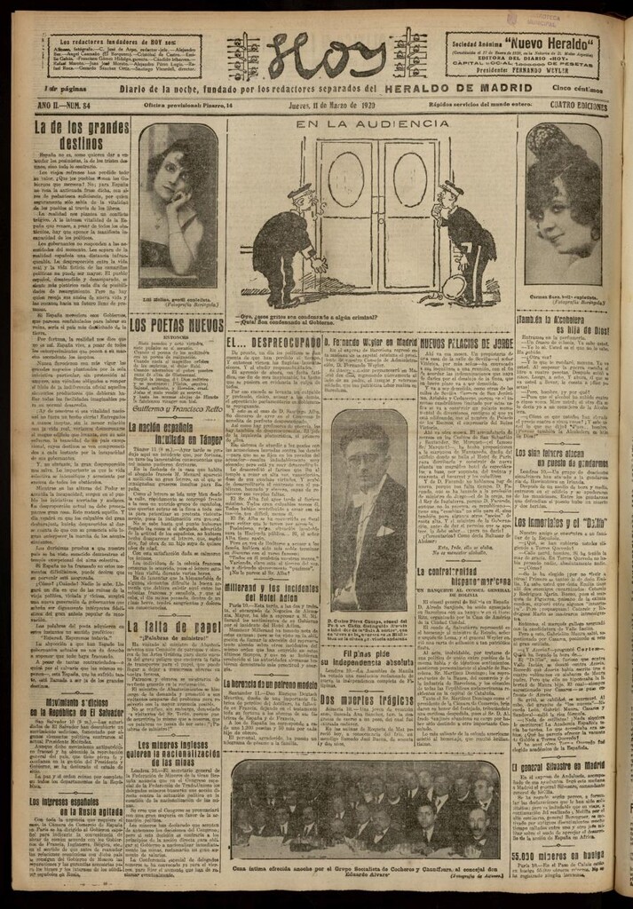 Miniatura de Hoy del 11 de marzo de 1920