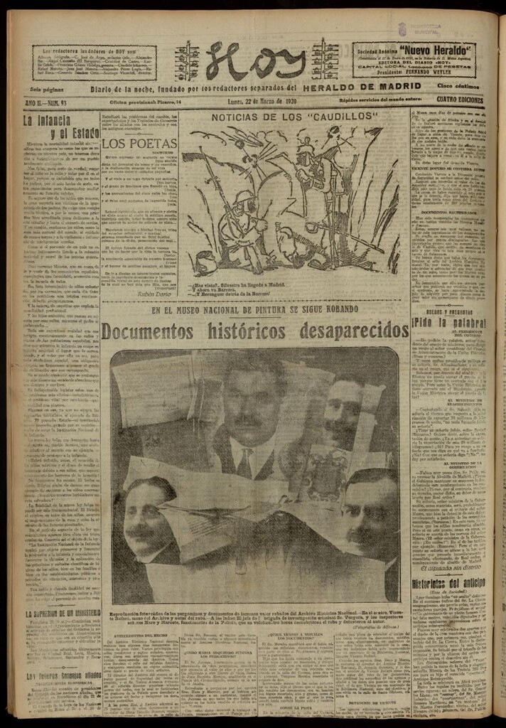 Miniatura de Hoy del 22 de marzo de 1920
