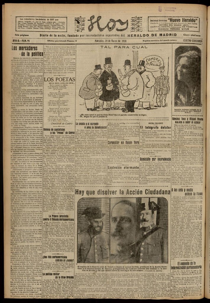 Miniatura de Hoy del 24 de marzo de 1920